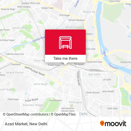 Azad Market map