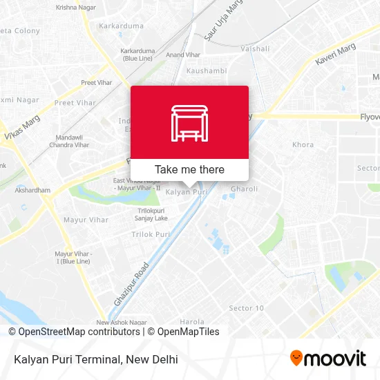 Kalyan Puri Terminal map