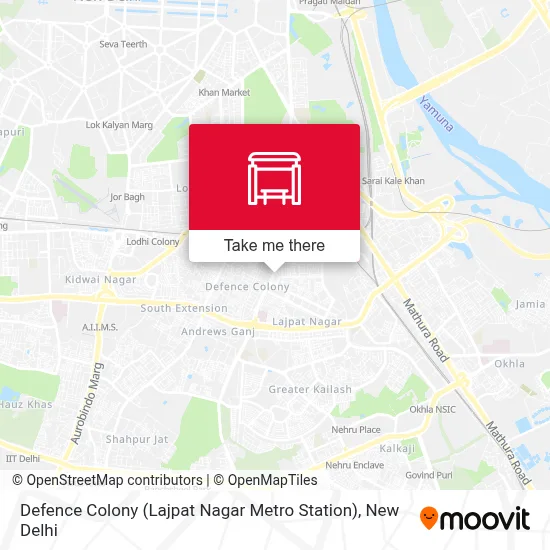 Defence Colony (Lajpat Nagar Mtr Stn) map