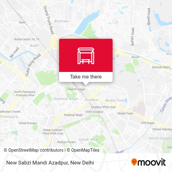 New Sabzi Mandi Azadpur map