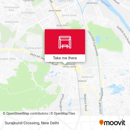 Surajkund Crossing map