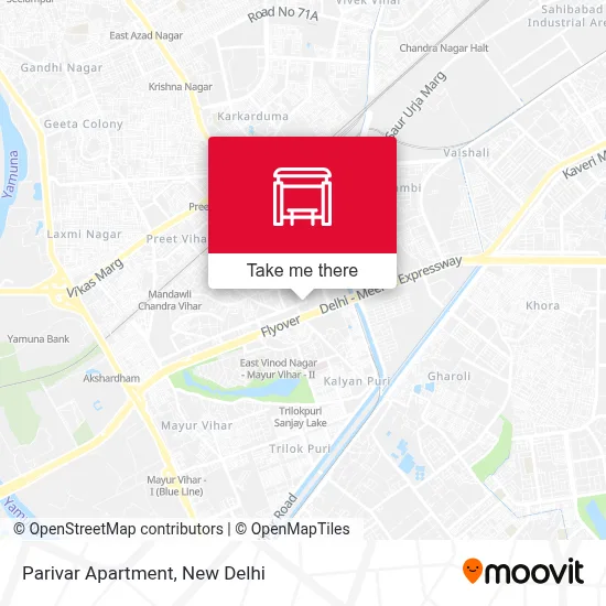 Parivar Apartment map