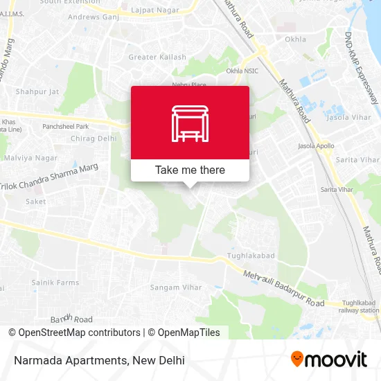 Narmada Apartments map