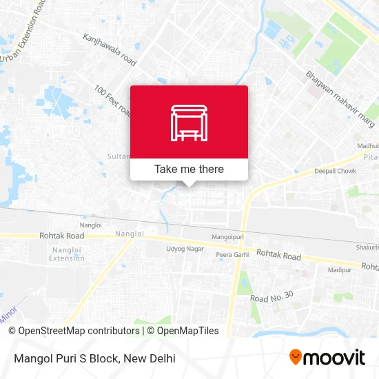 Mangol Puri S Block map