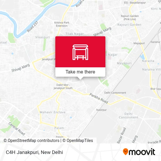 C4H Janakpuri map
