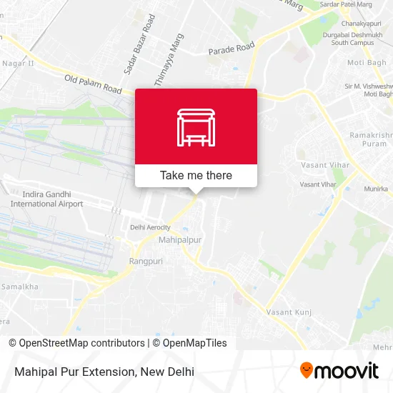 Mahipal Pur Extension map