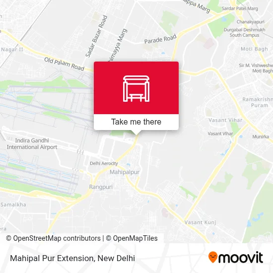 Mahipal Pur Extension map