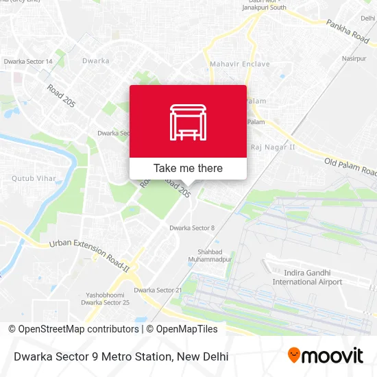 Dwarka Sec 9 Metro Station map