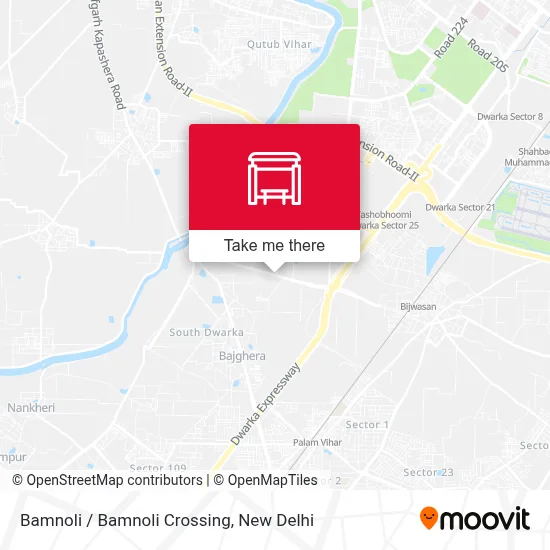 Bamnoli / Bamnoli Crossing map