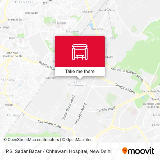 P.S. Sadar Bazar / Chhawani Hospital map
