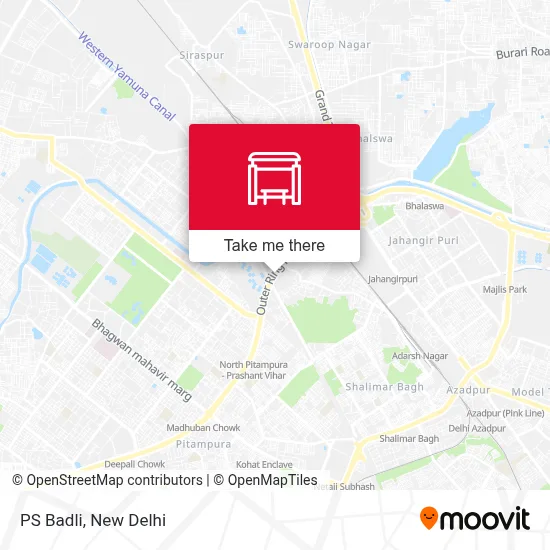PS Badli map
