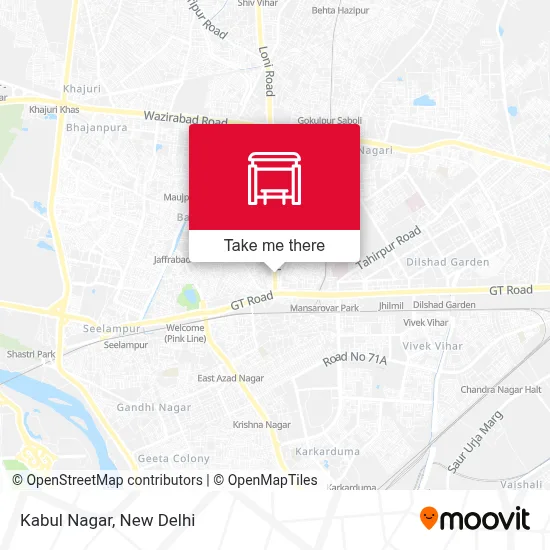 Kabul Nagar map