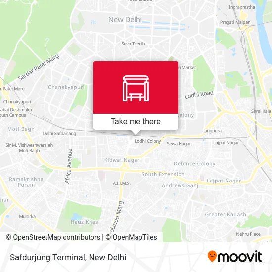 Safdurjung Terminal map