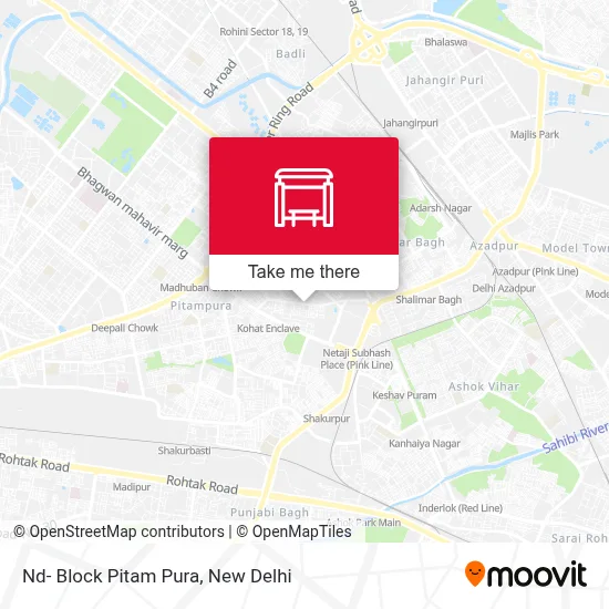 Nd- Block Pitam Pura map