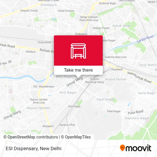 ESI Dispensary map