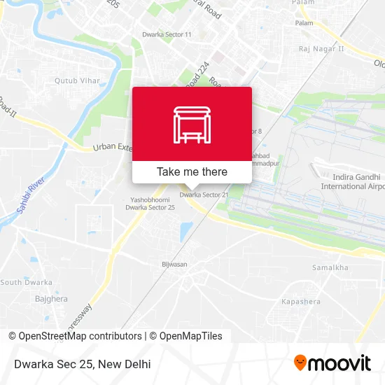 Dwarka Sec 25 map
