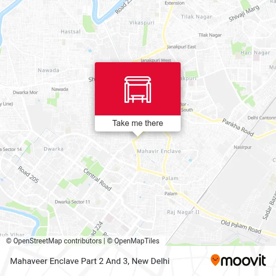 Mahaveer Enclave Part 2  And  3 map