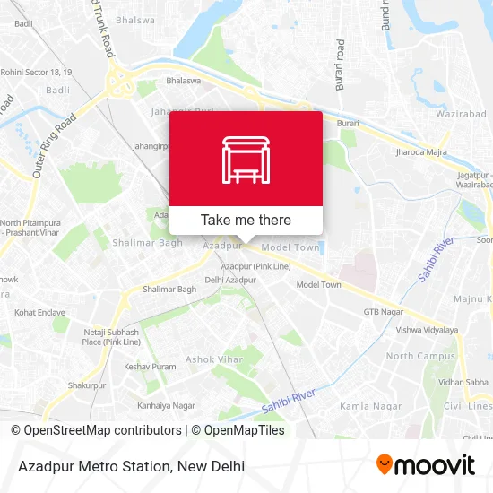 Azadpur Metro Station map