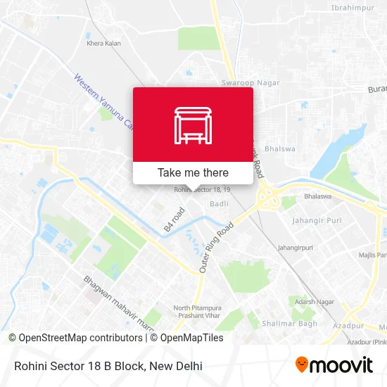 Rohini Sec 18 B Block map