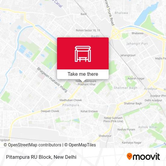 Pitampura RU Block map