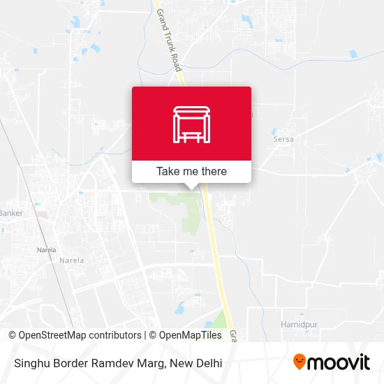 Singhu Border Ramdev Marg map