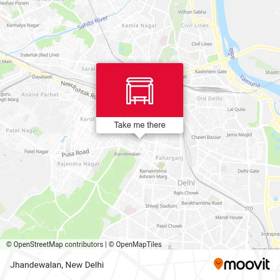 Jhandewalan map