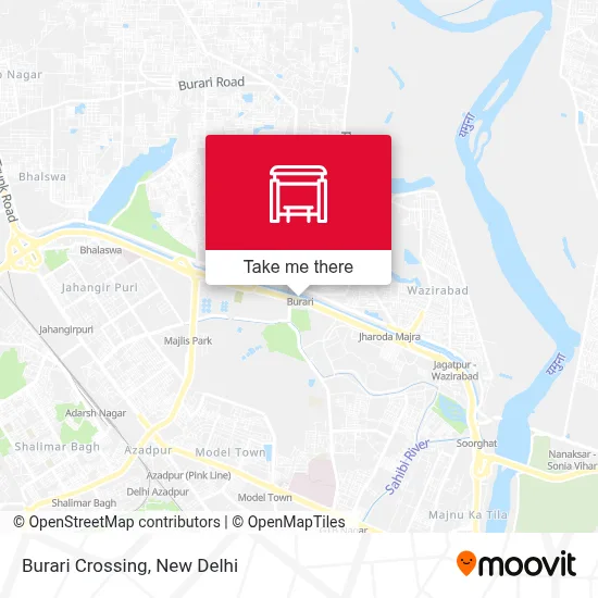 Burari Crossing map