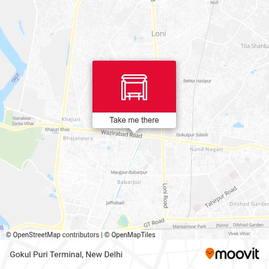 Gokul Puri Terminal map