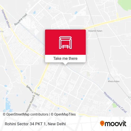 Rohini Sector 34 PKT 1 map