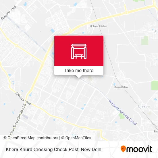 Khera Khurd Crossing Check Post map