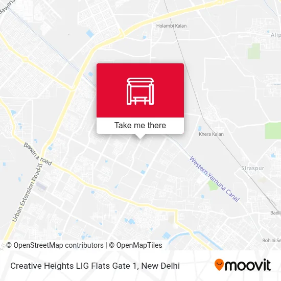 Creative Heights LIG Flats Gate 1 map