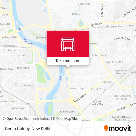 Geeta Colony map