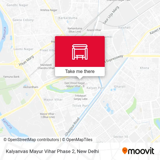 Kalyanvas Mayur Vihar Phase 2 map