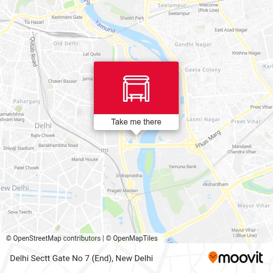 Delhi Sectt Gate No 7 (End) map