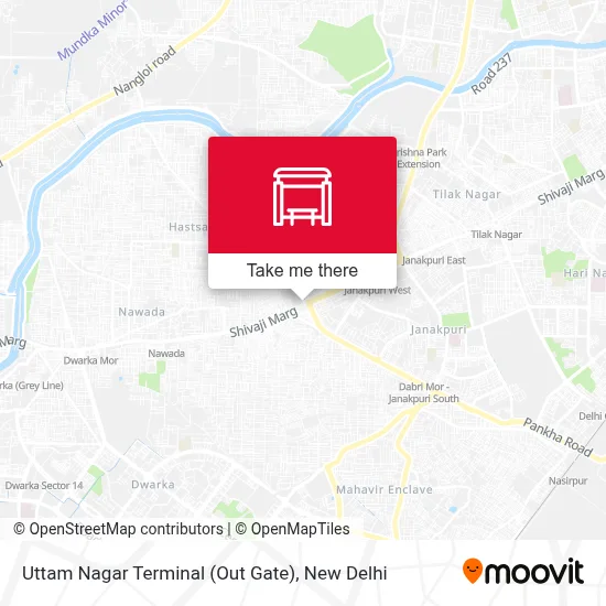 Uttam Nagar Terminal (Out Gate) map