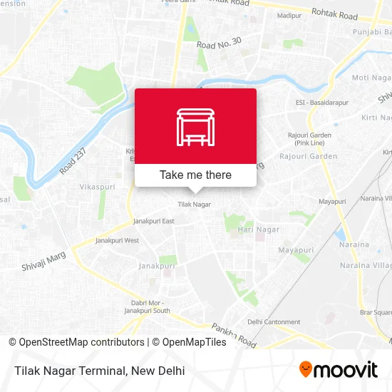 Tilak Nagar Terminal map