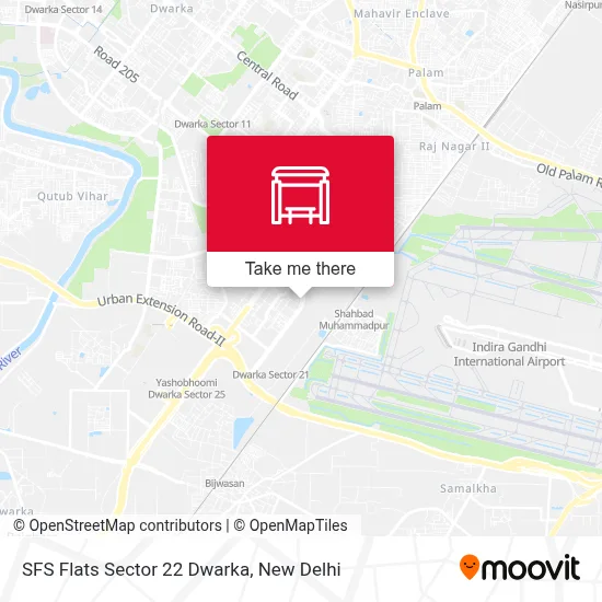 SFS Flats Sec 22 Dwarka map