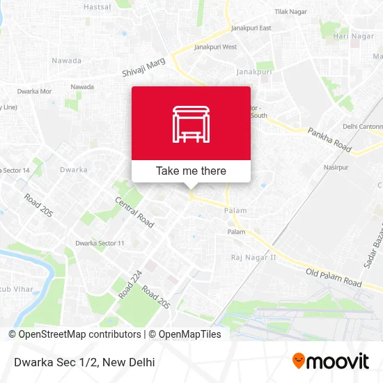 Dwarka Sec 1/2 map