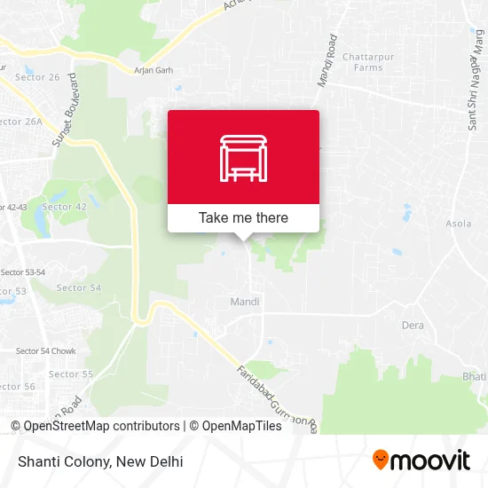 Shanti Colony map