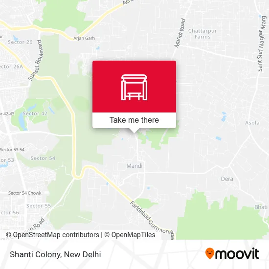 Shanti Colony map