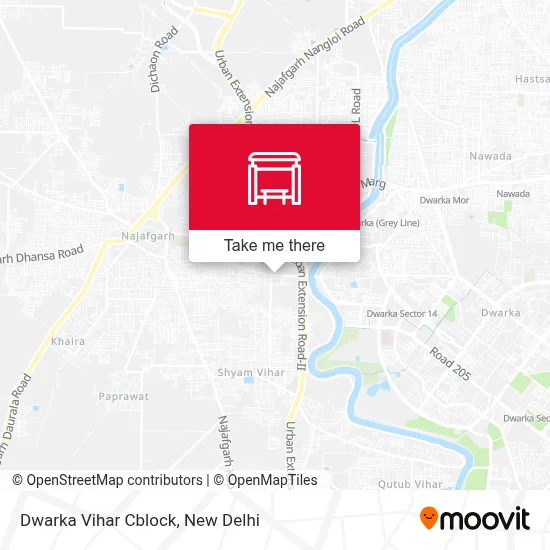 Dwarka Vihar Cblock map