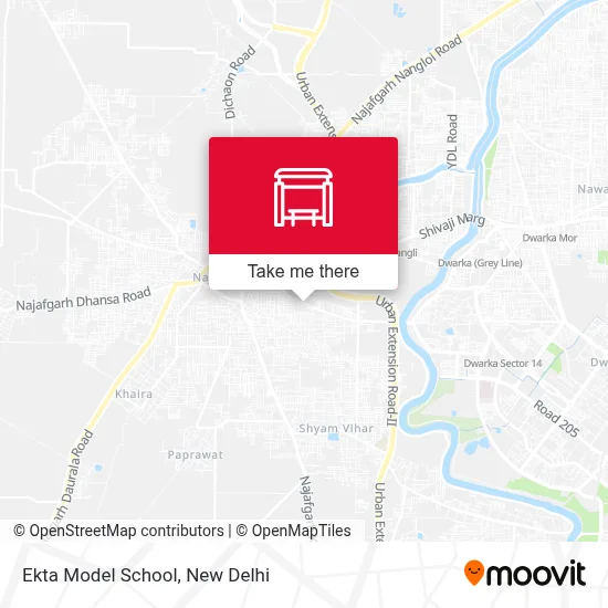 Ekta Model School map