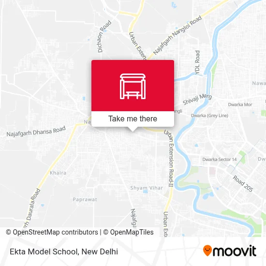 Ekta Model School map