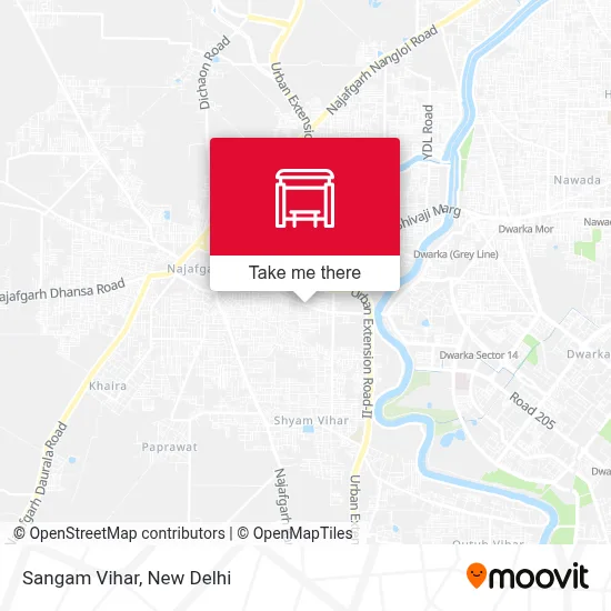 Sangam Vihar map