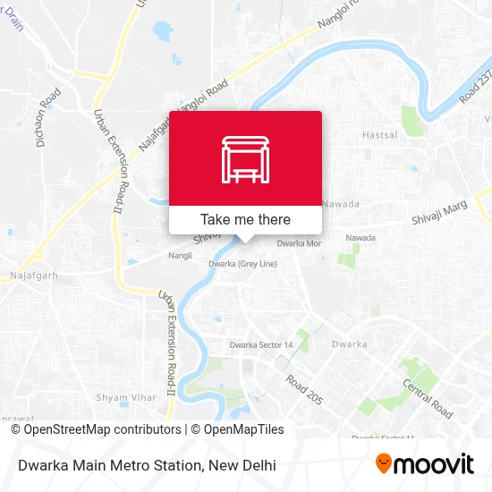 Dwarka Main Metro Station map