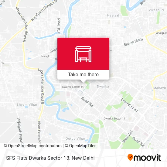 SFS Flats Dwarka Sec 13 map