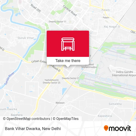 Bank Vihar Dwarka map