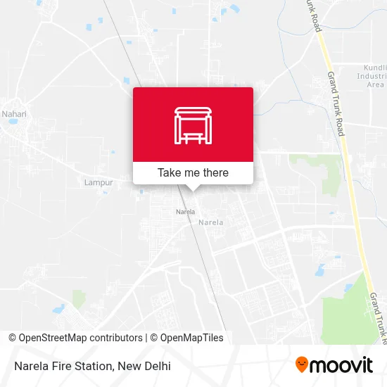 Narela Fire Station map