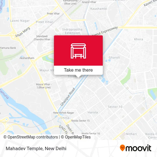 Mahadev Mandir map