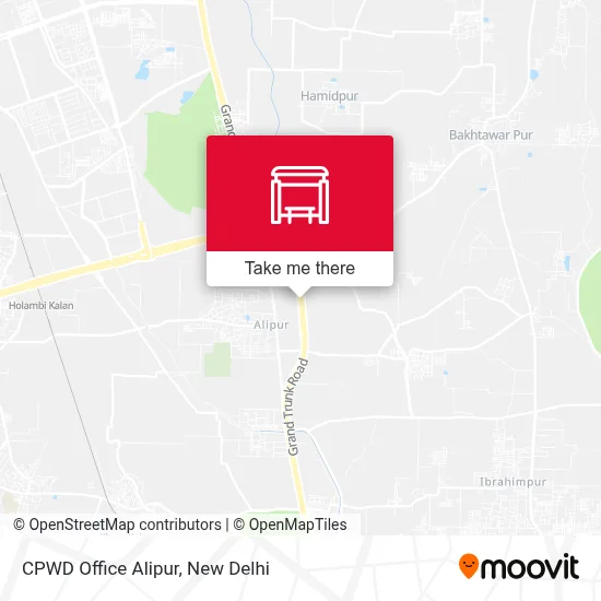 CPWD Office Alipur map